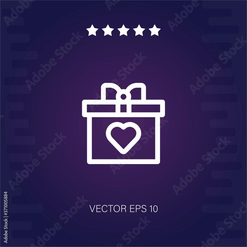 present vector icon modern illustration