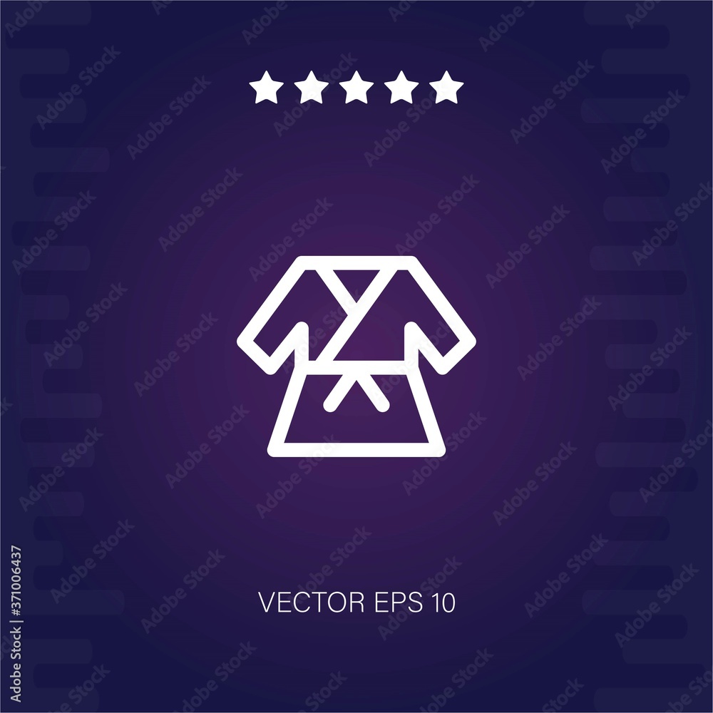karate vector icon modern illustration karate vector icon modern illustration