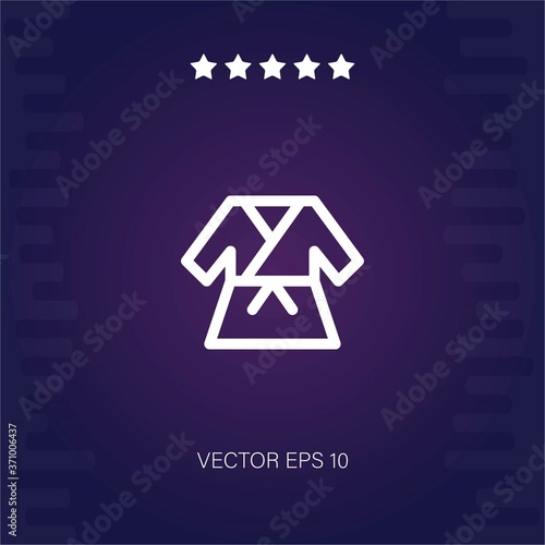karate vector icon modern illustration