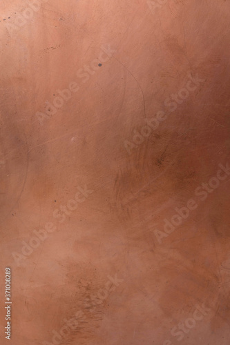 Copper background. Copperplate. Copy space. Vertical image.