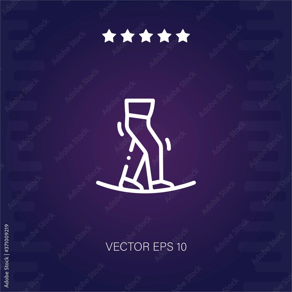 tightrope walker vector icon modern illustration tightrope walker vector icon modern illustration