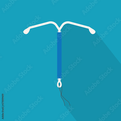 IUD intrauterine device icon- vector illustration