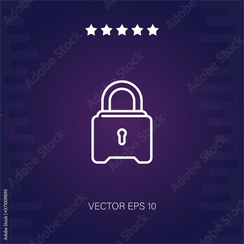 lockdown vector icon modern illustration