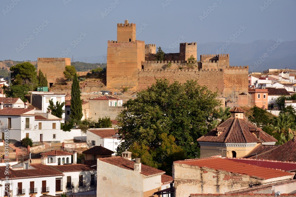 Panorama de la Alcazaba de Guadix, Granada, España