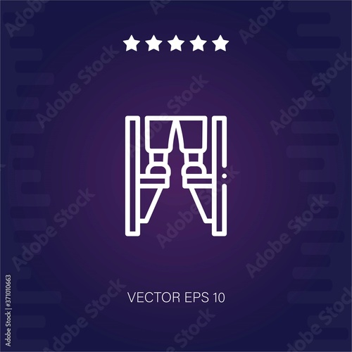 stilt walker vector icon modern illustration