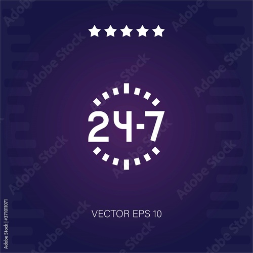 hours vector icon modern illustration