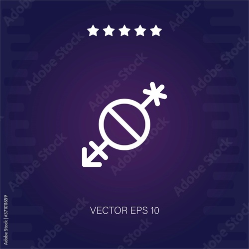 pangender vector icon modern illustration