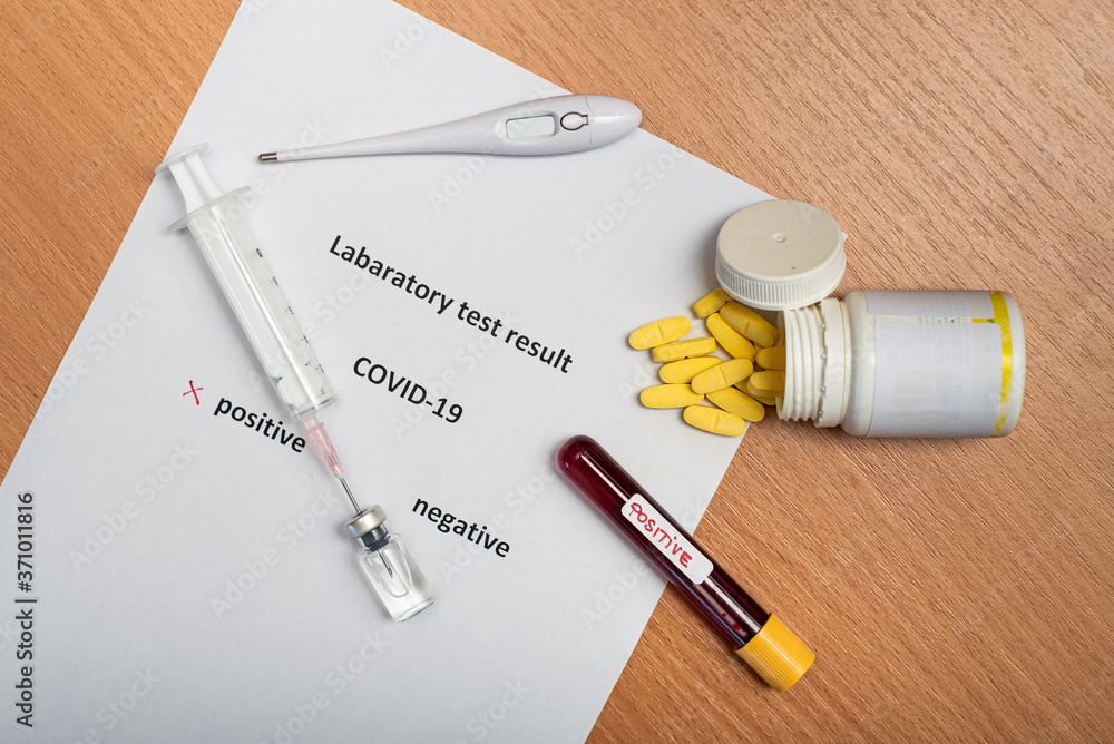 Corona virus positive blood sample, medicine and vaccine Corona virus positive blood sample, medicine and vaccine