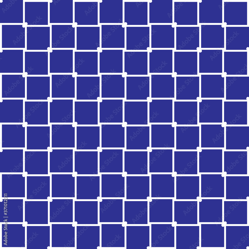Vector seamless pattern texture background with geometric shapes, colored in blue, white colors.