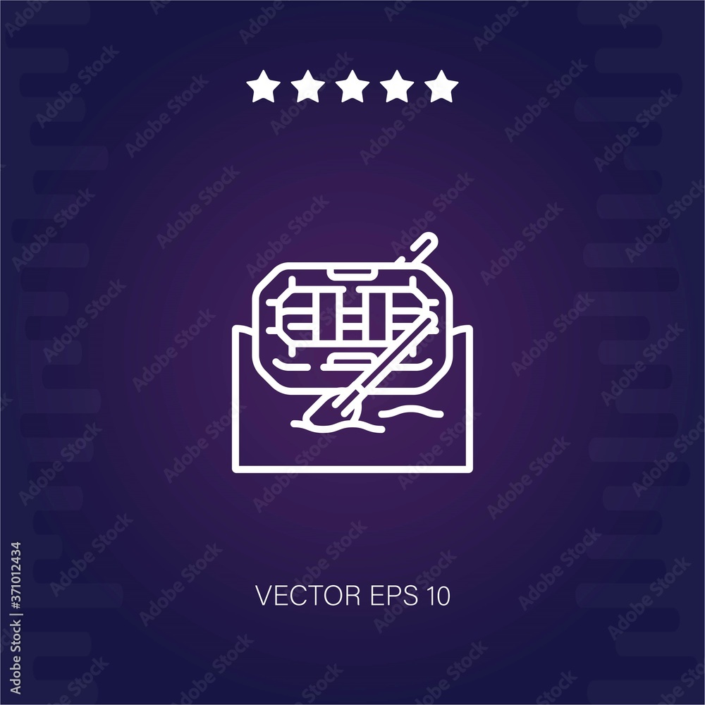 rafting vector icon modern illustration rafting vector icon modern illustration
