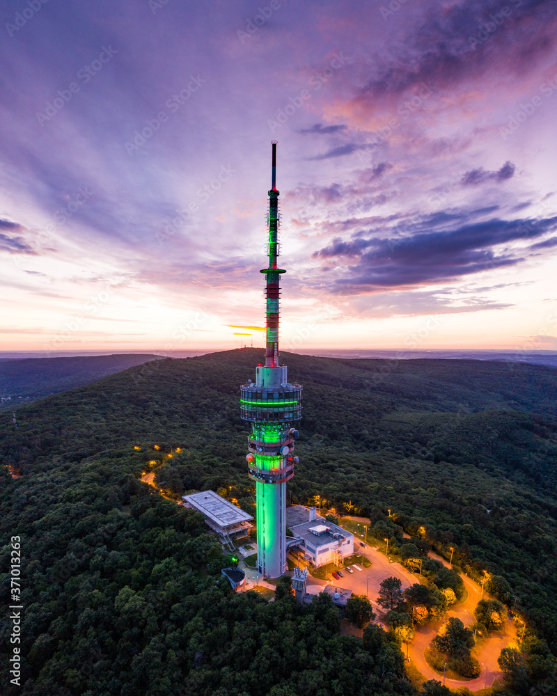 Obraz premium TV tower in Pecs Hungary