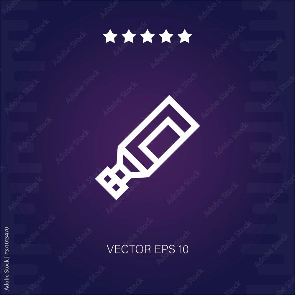 Paint tube vector icon modern illustration Paint tube vector icon modern illustration