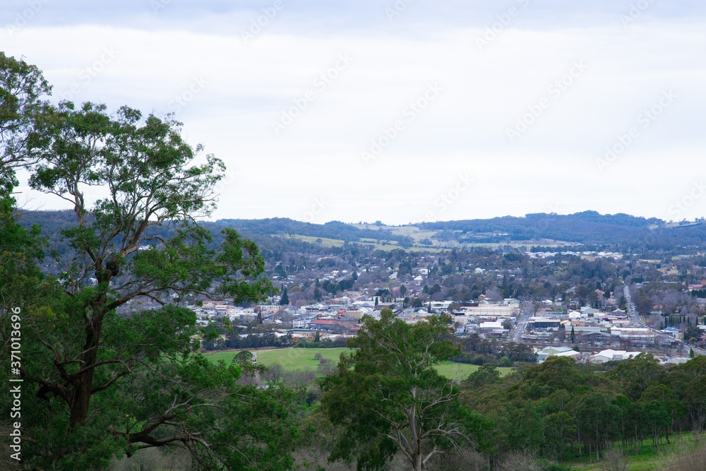 Panoramic views of Bowral in NSW Southern Highlands Australia