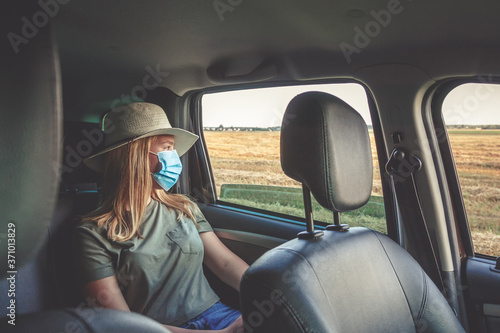 Travel ,Staycations,Social distance. gen z travels with mask covid 19 coronavirus pandemic, isolation, tourism,new normal.Staycations, hyper-local travel, Road trip,getaway, natural environment