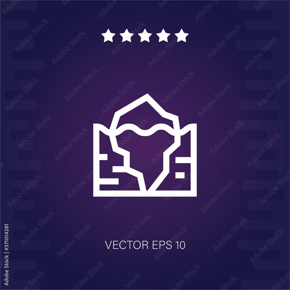 iceberg vector icon modern illustration iceberg vector icon modern illustration