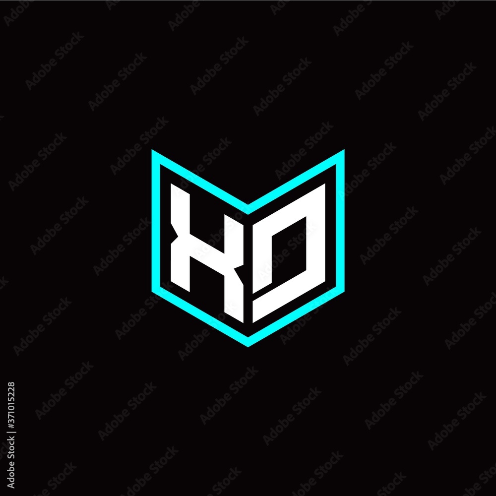 initial X D letter with book style logo template vector initial X D letter with book style logo template vector