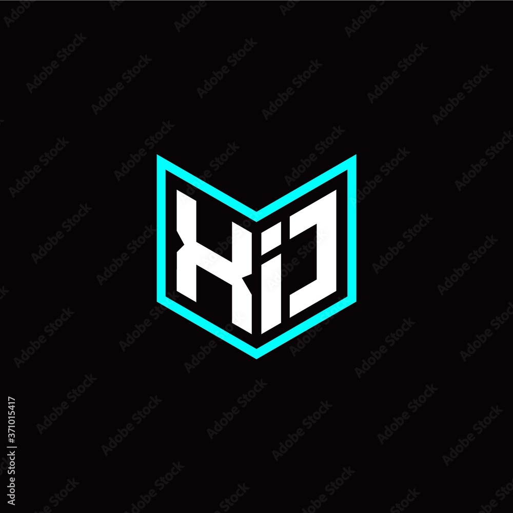 initial X I letter with book style logo template vector initial X I letter with book style logo template vector