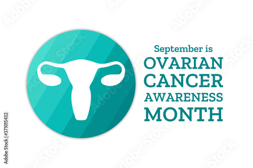 Ovarian Cancer Awareness Month. Template for background, banner, card, poster with text inscription. Vector EPS10 illustration.