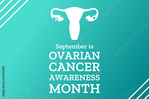 Ovarian Cancer Awareness Month. Template for background, banner, card, poster with text inscription. Vector EPS10 illustration.