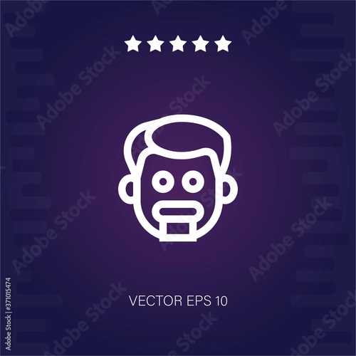 puke vector icon modern illustration