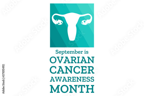Ovarian Cancer Awareness Month. Template for background, banner, card, poster with text inscription. Vector EPS10 illustration.