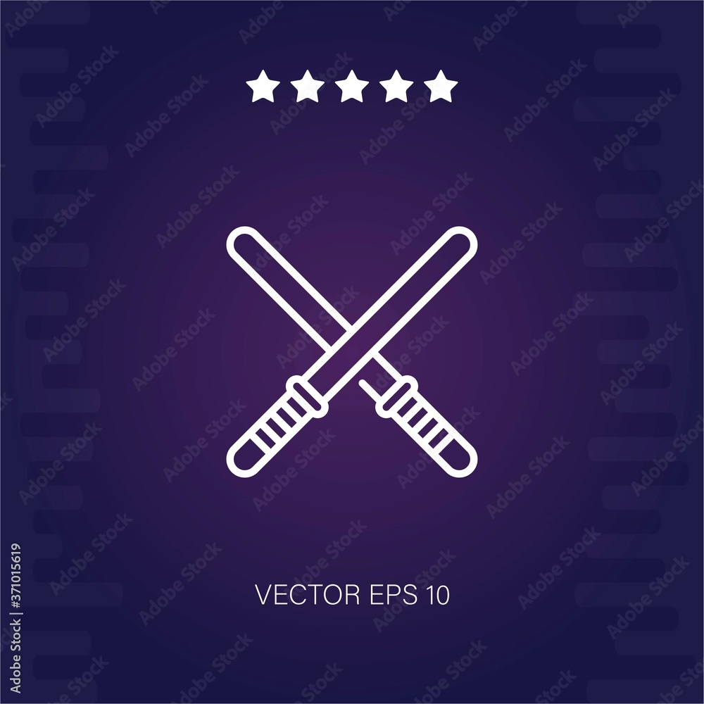 batons vector icon modern illustration batons vector icon modern illustration