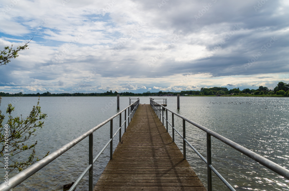 Wooden Pier on the Lake