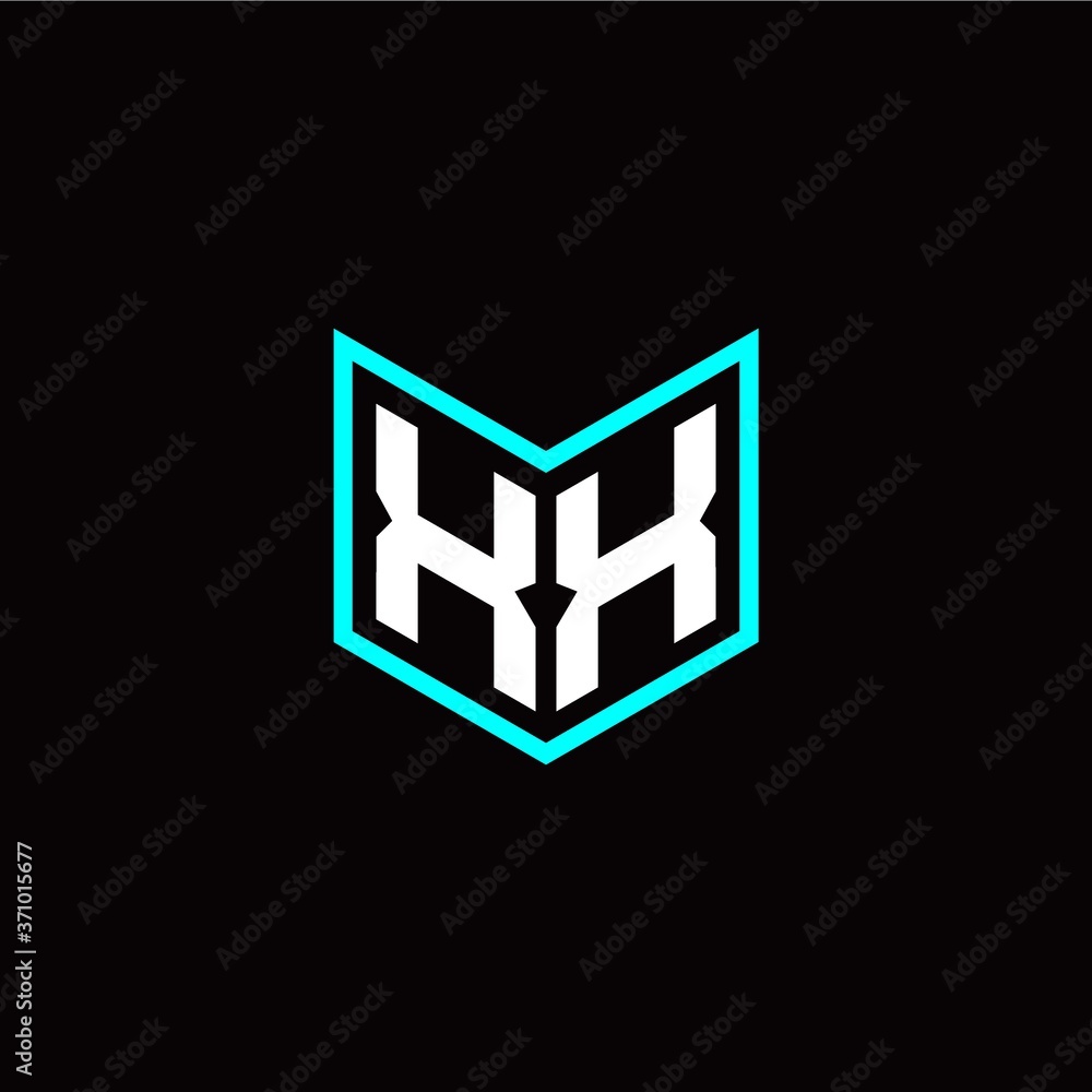 initial X X letter with book style logo template vector initial X X letter with book style logo template vector