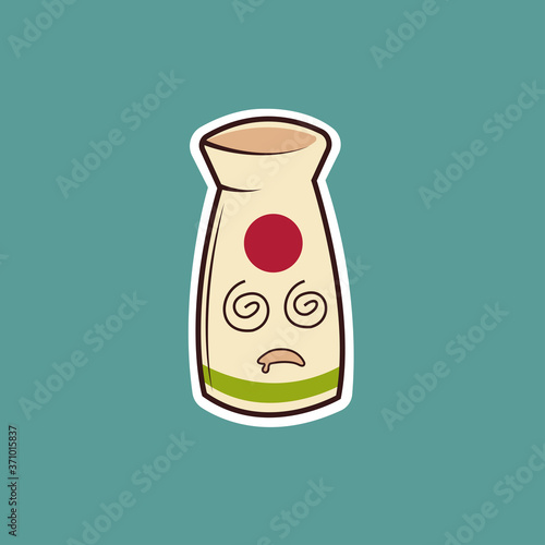Japanese Sake Character Vector