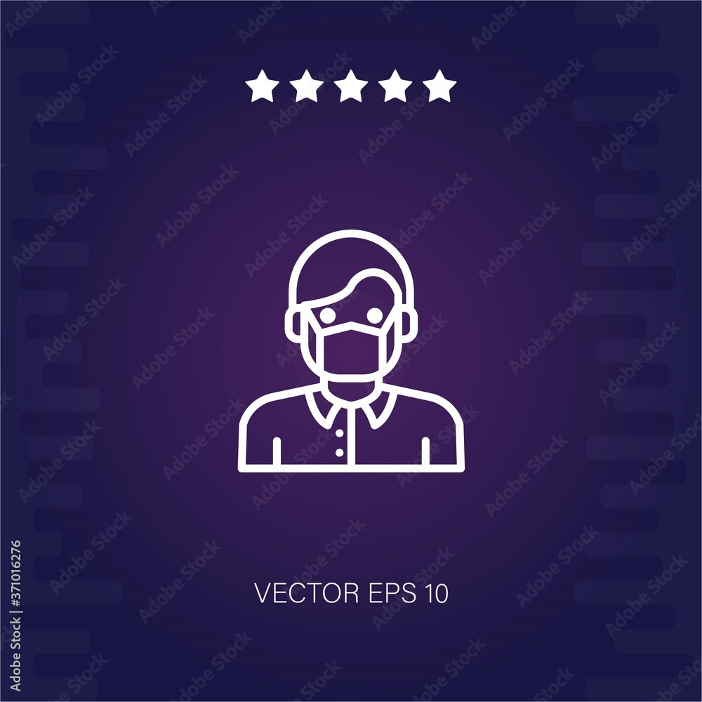 worker vector icon modern illustration worker vector icon modern illustration