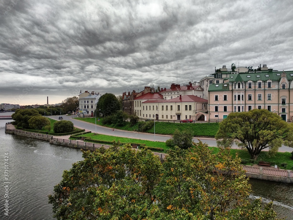 View of the city of Vyborg