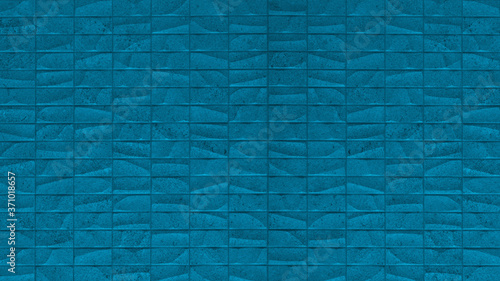 Rectangle geometric blue stone concrete cement tiles texture background