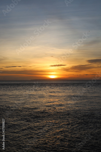 Sunset Over the Angel's Billabong beach on Nusa Penida Island, Bali, Indonesia. Amazing  view of Indian Ocean  © Yaroslav