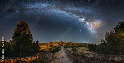 Via lattea in Sardegna. Italia