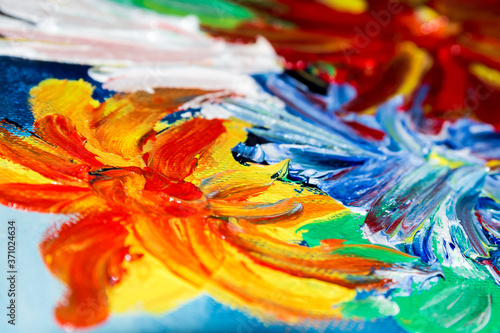 colorful oil paint background