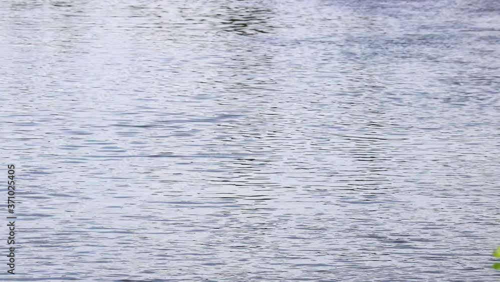 Summer background is the surface of flowing water. Rippled river. Selective focus. Summer background is the surface of flowing water. Rippled river. Selective focus.