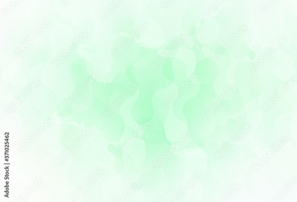 Light Green vector template with chaotic shapes. Light Green vector template with chaotic shapes.