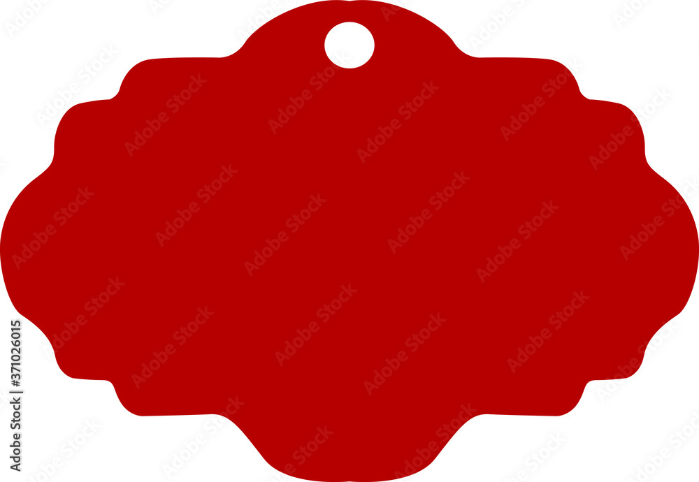 Obraz premium Simple Vector Design of a Discount Label in Red
