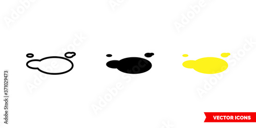 Pee icon of 3 types color, black and white, outline. Isolated vector sign symbol.