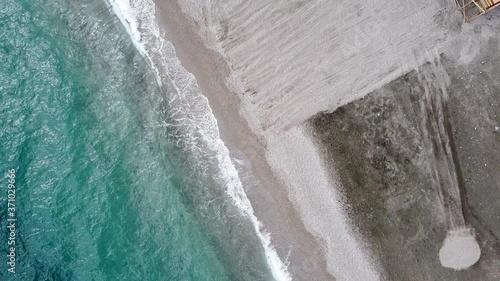 
The beautiful aerial view of the Amalfi coast road. The Amalfi Coast is a popular tourist destination for the region and Italy as a whole, attracting thousands of tourists annually. Unesco place