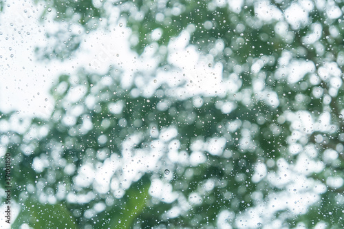 water drops on glass © ballykdy
