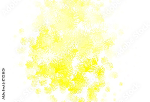 Light Green, Yellow vector natural pattern with branches.