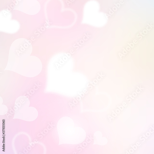 Lighting hearts on pink pastel background. Valentine card. Wedding concept. Abstract wallpaper. Stock vector © LYekaterina