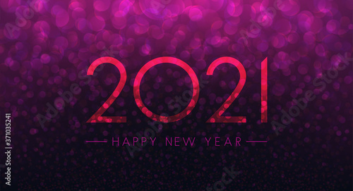 2021 happy new year transparent sign.