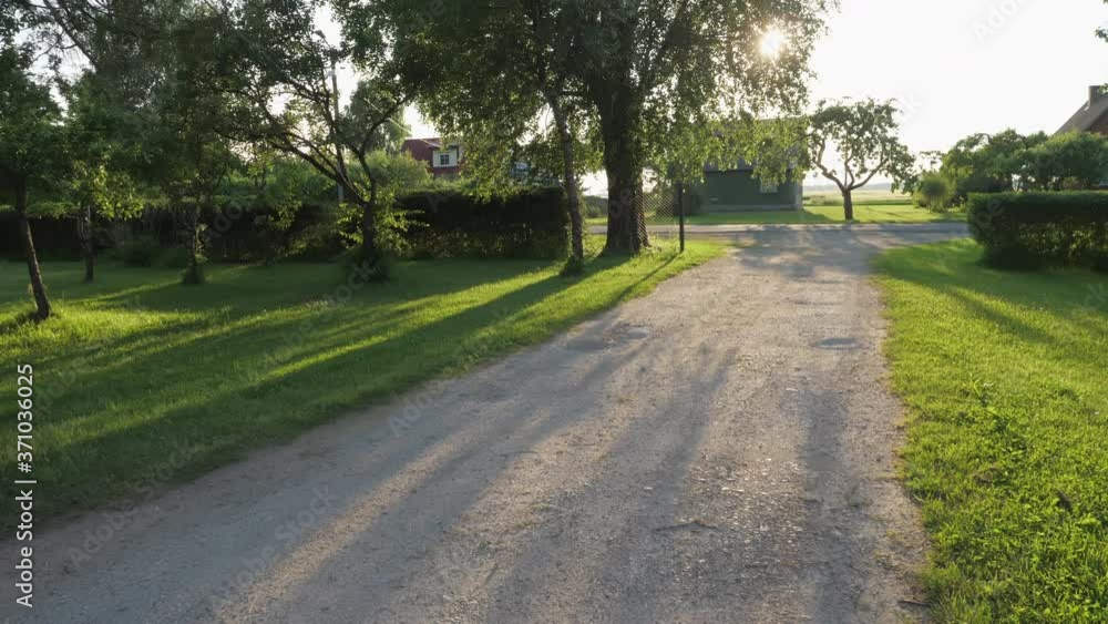 The look of the small road in Ao Estonia The look of the small road in Ao Estonia