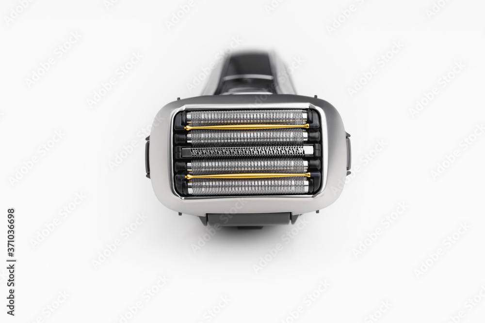 electric razor foil shaver on white background electric razor foil shaver on white background