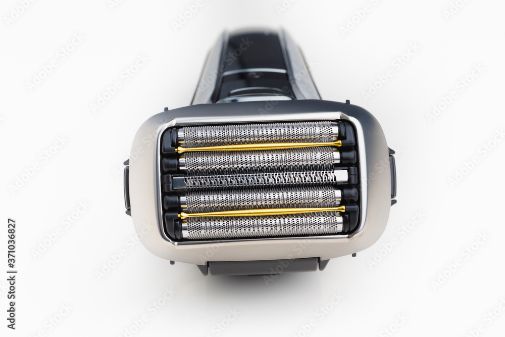 electric razor foil shaver on white background electric razor foil shaver on white background