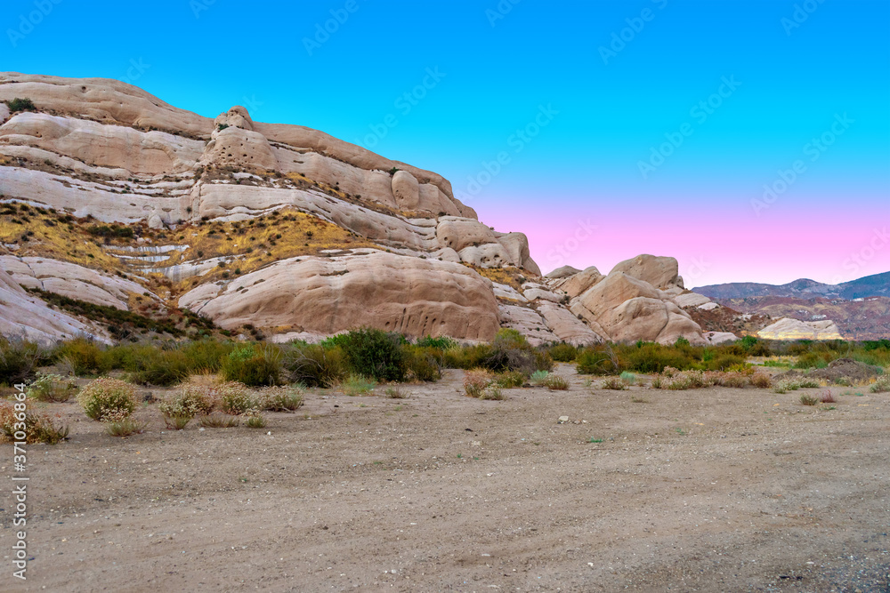 A colorful later afternoon at The Mormon Rocks