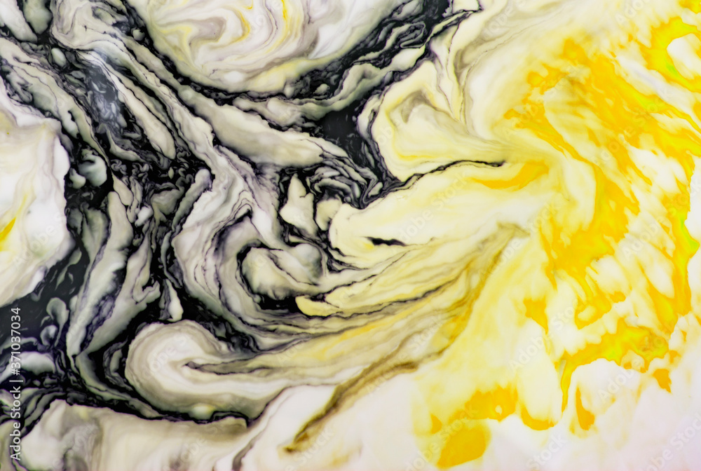 Obraz premium Ebru style background with different patterns in high quality