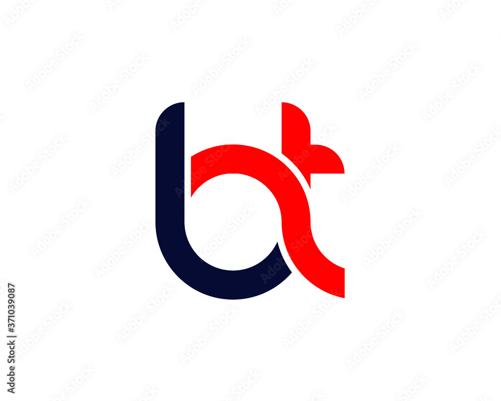 Letter Tb Or Bt Logo